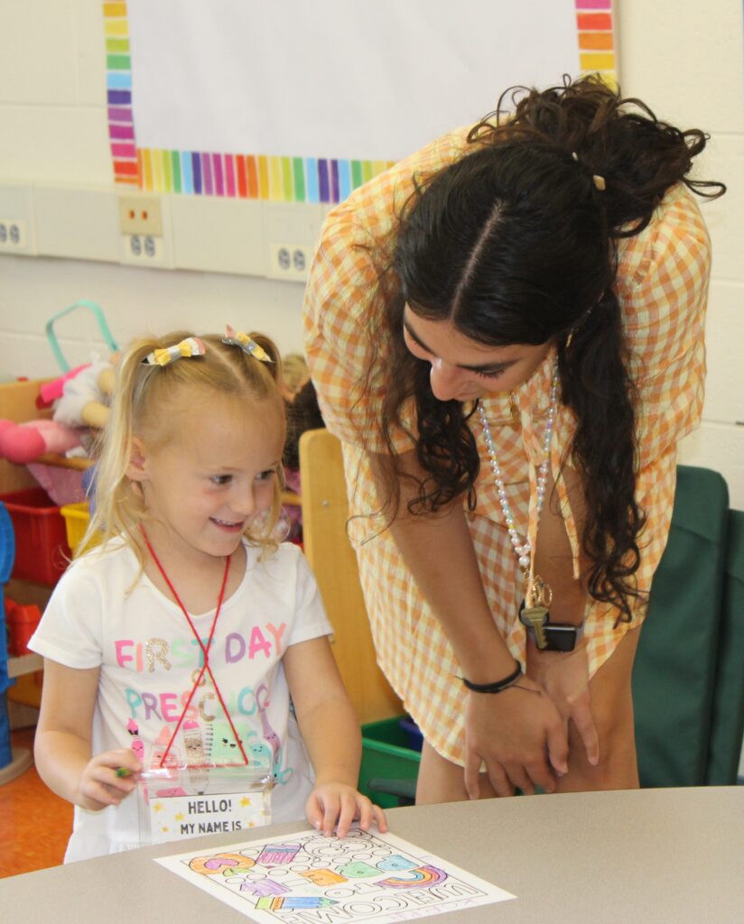Preschool Teacher with Student