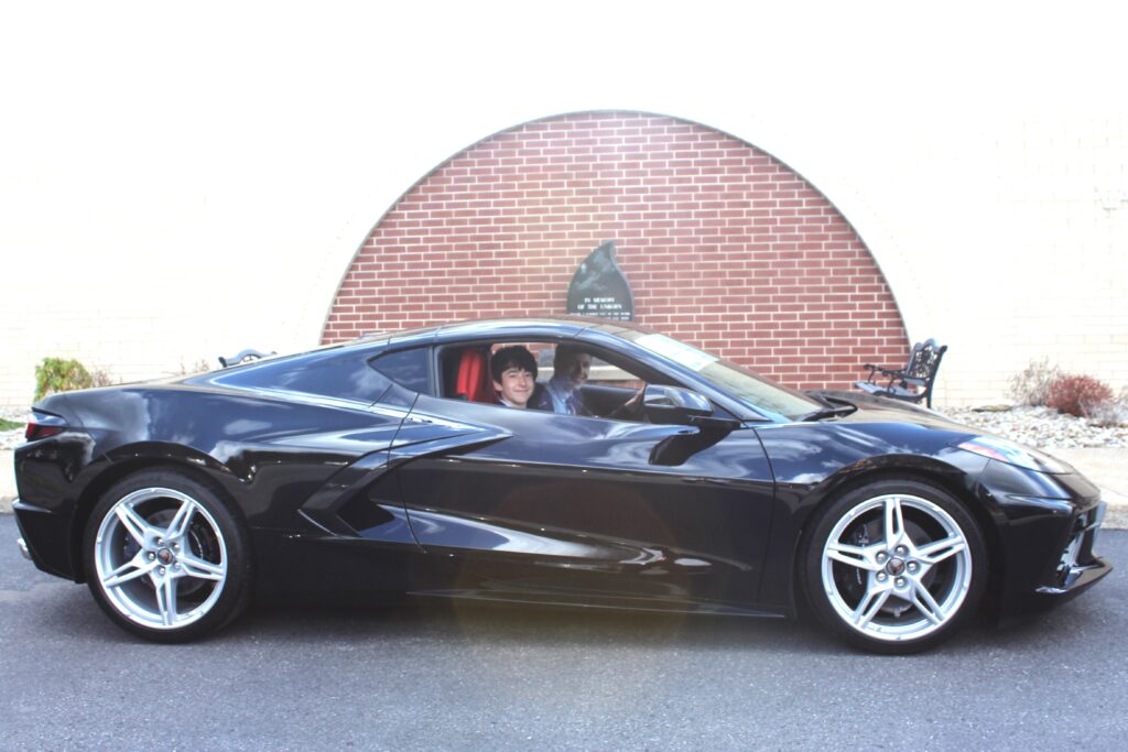 students with Corvette